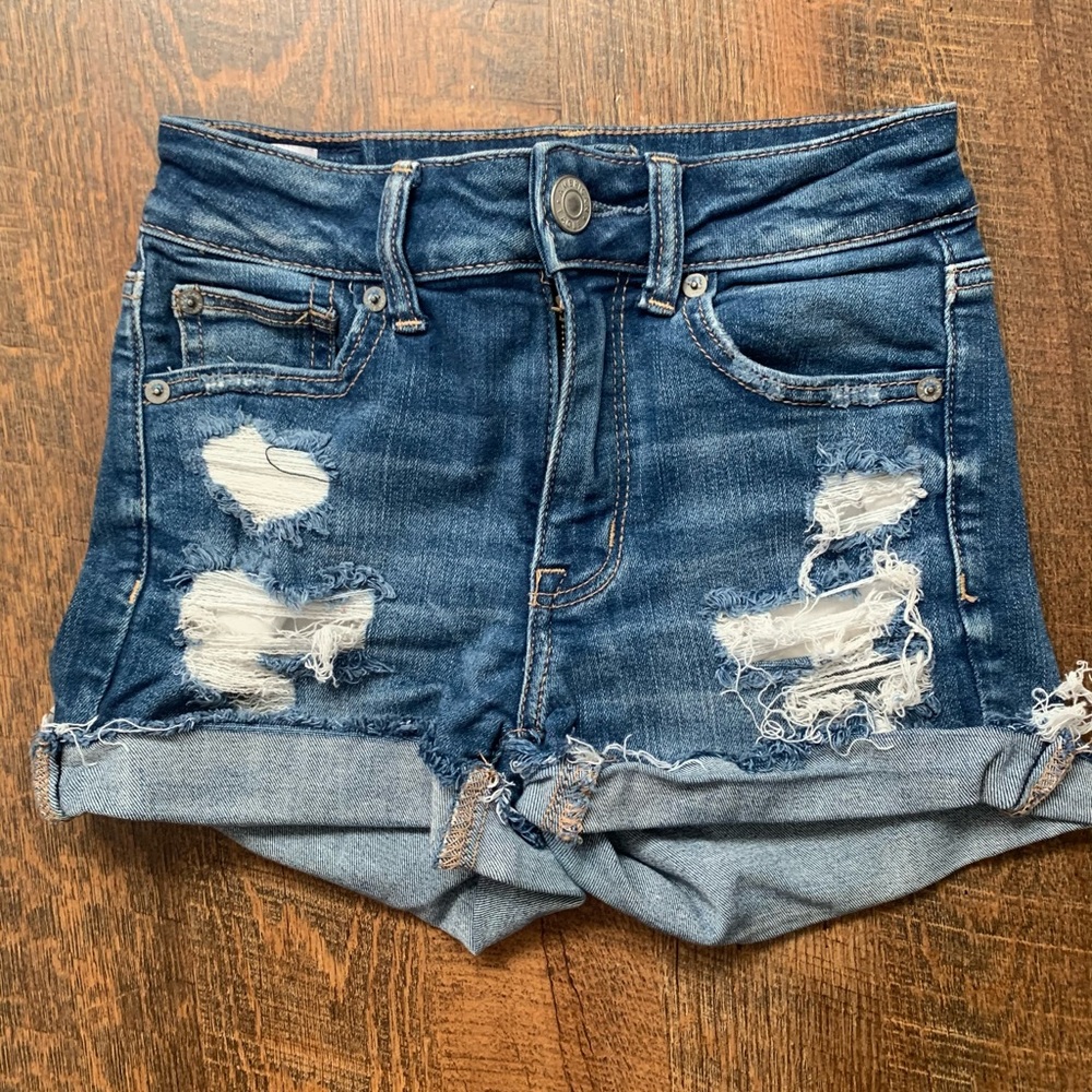 american eagle shorts size 00